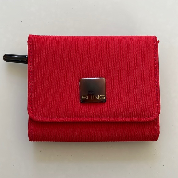 ALFRED SUNG Handbags - Alfred Sung vintage red wallet, room for IDs, bills and zipped pocket for change